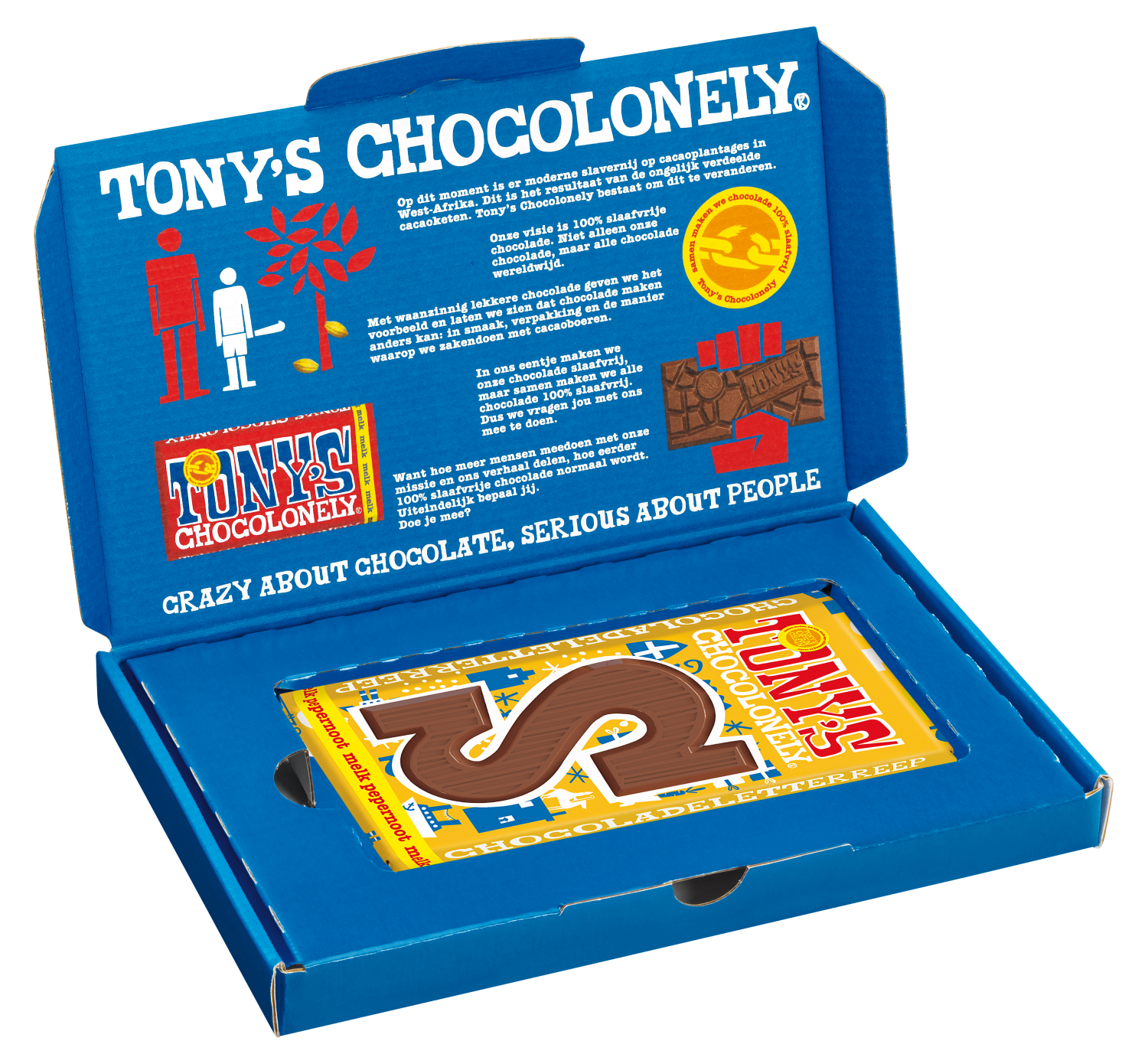 Giftbox Sint Letterreep Melk Pepernoot S