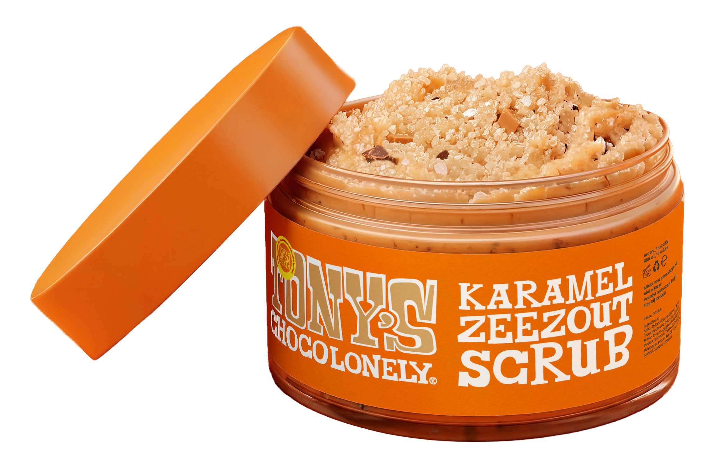 Tony's milk caramel sea salt body scrub
