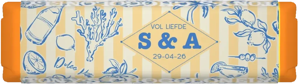 gepersonaliseerd kleine reep dolce vita