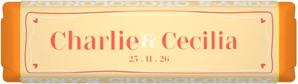 gepersonaliseerde kleine reep minimalistisch & vrolijk