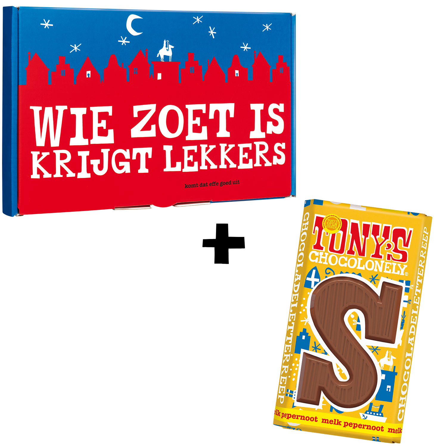 Giftbox Sint Letterreep Melk Pepernoot S