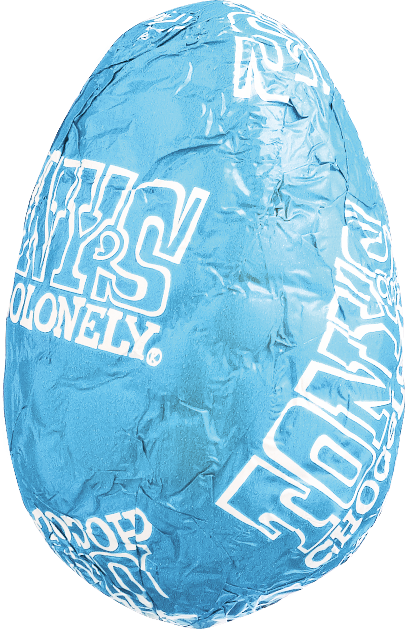 Close-up bulk chocolade paaseitje donkermelk in folie met Tony’s logo
