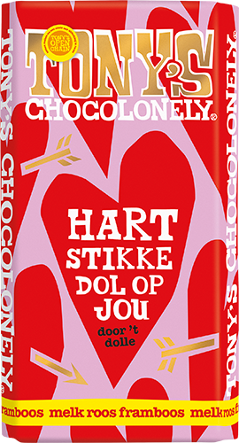 hartstikke dol op jou - melk roos framboos