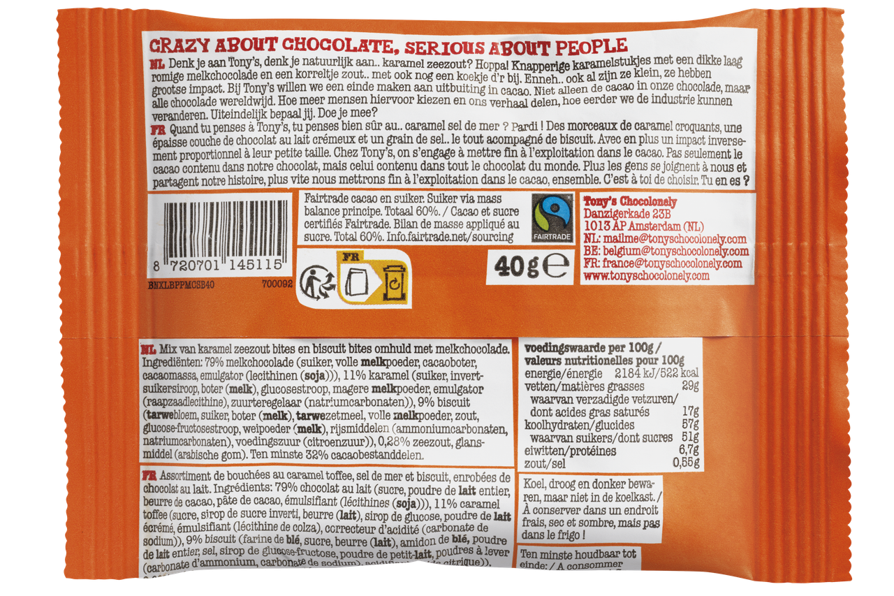 Lil'bits melk karamel zeezout & cookie mix-Tony’s Chocolonely