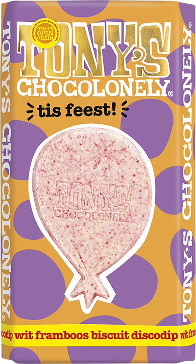 tis feest! wit framboos biscuit discodip
