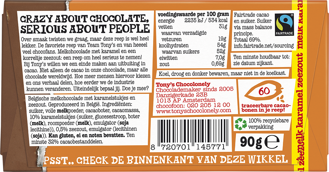 melk karamel zeezout