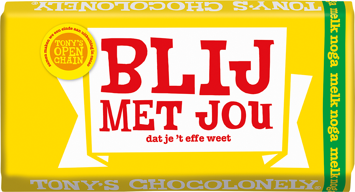 blij met jou! - melk noga